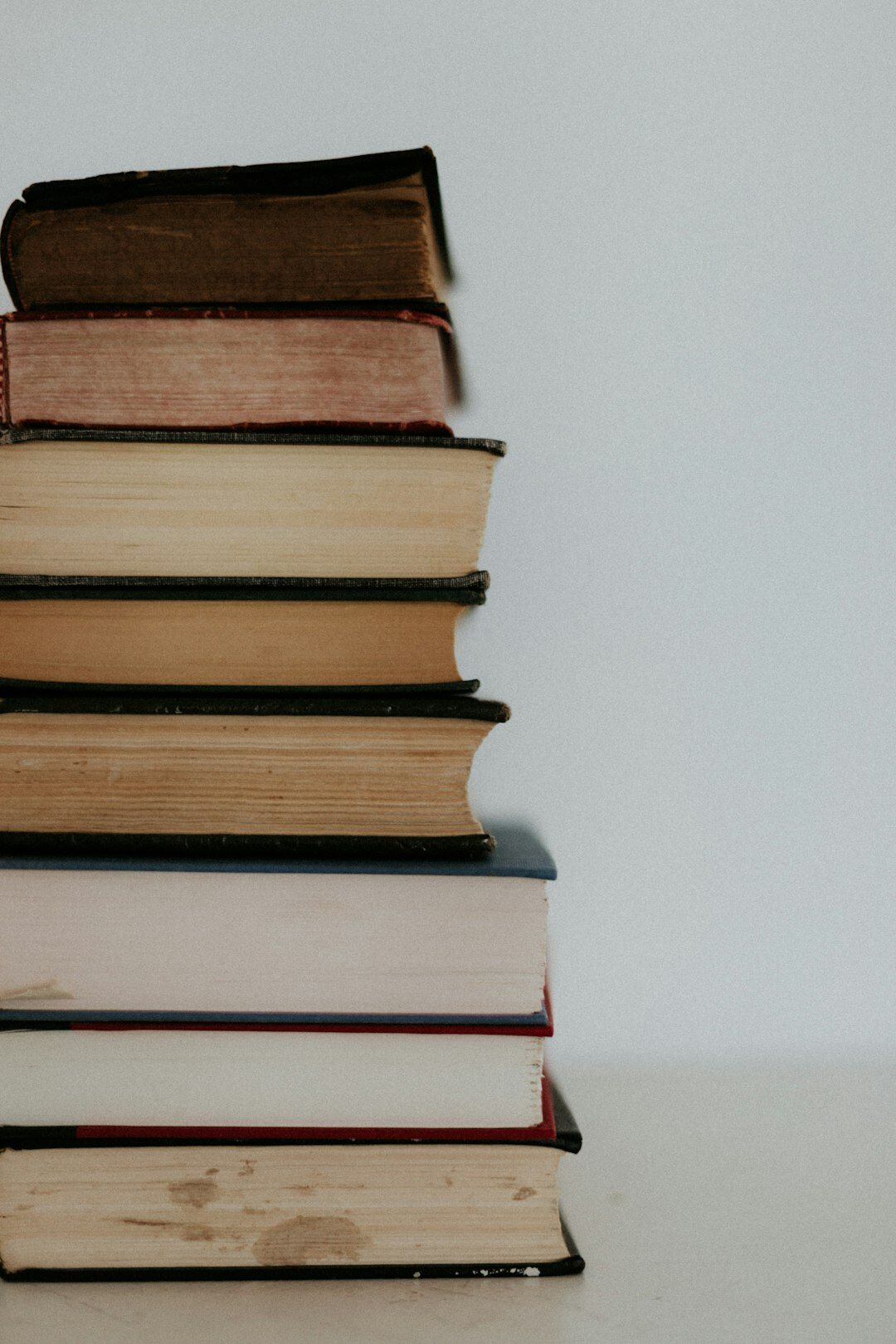 stack of mystery books