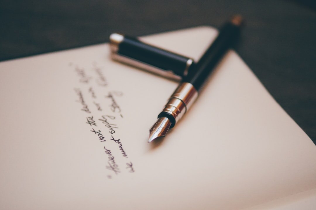 author editing manuscript